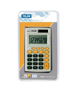 Milan Calculadora de Bolsillo 8 Digitos - 3 Teclas de Memoria y Raiz Cuadrada - Apagado Automatico - Incluye Funda - Color