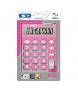 Milan Calculadora 10 Digitos Duo - Calculadora de Sobremesa - Teclas Grandes - Tecla Rectificacion Entrada de Datos - Color