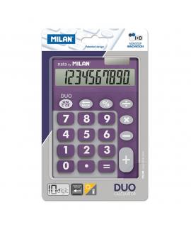 Milan Calculadora 10 Digitos Duo - Calculadora de Sobremesa - Teclas Grandes - Tecla Rectificacion Entrada de Datos - Color