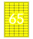Apli Etiquetas Amarillo Fluorescente Permanentes 38.1 x 21.2mm 20 Hojas