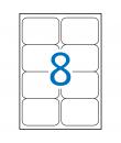 Apli Etiquetas Blancas Resistentes Intemperie 99.1 x 67.7mm 20 Hojas