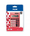 Milan Pocket Calculadora de Bolsillo con Pantalla de 8 Digitos - 3 Teclas de Memoria y Raiz Cuadrada - Teclas con Tacto Suave - 