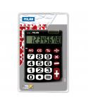 Milan Nata Calculadora de Sobremesa 8 Digitos - Teclas Grandes - Tecla Rectificacion Entrada de Datos - Color Negro