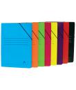 Mariola Carpeta de Carton Plastificado Folio 500gr/m2 - Medidas 34x25cm - Cierre con Goma Elastica - Colores Surtidos
