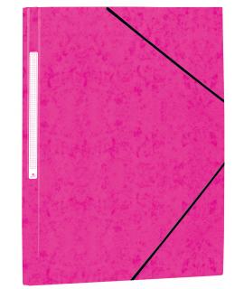 Mariola Carpeta de Carton Simil Prespan con Etiqueta en Lomo Folio 500gr/m2 - Medidas 34x25cm - Cierre con Goma Elastica - Color