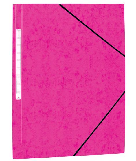 Mariola Carpeta de Carton Simil Prespan con Etiqueta en Lomo Folio 500gr/m2 - Medidas 34x25cm - Cierre con Goma Elastica - Color