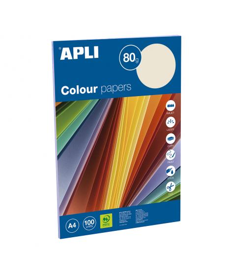 Apli Papel Color Surtido Pastel A4 100 Hojas