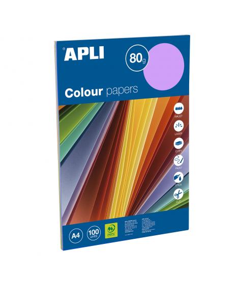 Apli Papel Color Surtido Intenso A4 100 Hojas