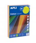 Apli Papel Color Surtido Fluorescente A4 500 Hojas