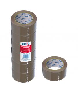 Dohe Pack de 6 Rollos de Precinto de Polipropileno - Medidas 48mm x 66m - Color Marron