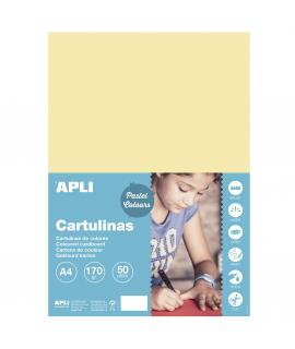 Apli Cartulina Vainilla A4 170g 50 Hojas