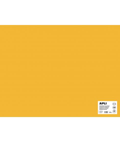 Apli Cartulina Amarillo Oro 50 x 65mm 170g 25 Hojas