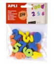 Apli Imanes Goma Eva Numeros 20U - Flexibles y Coloridos - Ideales para Manualidades y Educacion