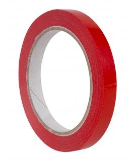 Apli Cinta Adhesiva Roja 12mm x 66m - Resistente al Desgarro - Facil de Cortar - Ideal para Manualidades y Embalaje - Rojo