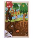 Apli Kids Puzle de Niveles el Bosque - 254x5x376 mm - Diseño Infantil y Colorido - Piezas Resistentes y Seguras - Mejora la Conc