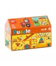 Apli Kids Puzle Granja - 24 Piezas de 7x7cm - Diseño Infantil y Colorido - Piezas Resistentes y Seguras - Desarrolla