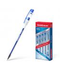Erichkrause Boligrafo de Gel G-Point - Punta de Aguja de 0,38mm - Tinta de Gel de Secado Rapido - Cuerpo Transparente - Color Az