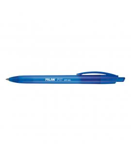 Milan P07 Dry-Gel Boligrafo de Gel Retractil - Punta 0.7mm - Secado Rapido - Color Azul