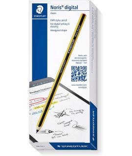 Staedtler Noris Digital Pack de Lapiz Digital + 5 Puntas de Recambio - Superficie Antideslizante - No Necesita Carga