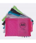 Apli Sobres Porta-Todo Nylon Transpirable A6 - Resistentes y Duraderos - Ideal para Equipos Electronicos - Cierre de Cremallera 
