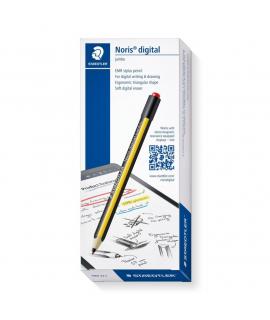 Staedtler Noris Digital Jumbo Pack de Lapiz Digital + 5 Puntas de Recambio - Superficie Antideslizante - No Necesita Carga