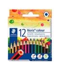 Staedtler Noris Colour 185 Pack de 12 Lapices Hexagonales de Colores - Resistencia a la Rotura - Material Wopex - Colores