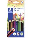 Staedtler Noris Colour 185 Pack de 12 Lapices Hexagonales de Colores - Fabricados en Wopex - Muy Resistentes - Madera de Fuentes