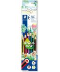 Staedtler Noris Colour 185 Pack de 6 Lapices Hexagonales de Colores - Resistencia a la Rotura - Material Wopex - Colores