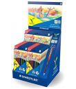 Staedtler Noris Colour 185 Expositor con 20 Estuches de Lapices de Colores - Diseño Hexagonal - - Colores Surtidos