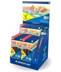 Staedtler Noris Colour 185 Expositor con 20 Estuches de Lapices de Colores - Diseño Hexagonal - - Colores Surtidos