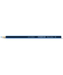 Staedtler Noris Colour 185 Lapiz Hexagonal de Color - Resistencia a la Rotura - Material Wopex - Color Azul