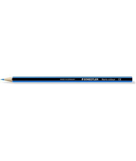 Staedtler Noris Colour 185 Lapiz Hexagonal de Color - Resistencia a la Rotura - Material Wopex - Color Azul