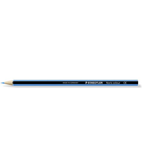 Staedtler Noris Colour 185 Lapiz Hexagonal de Color - Resistencia a la Rotura - Material Wopex - Color Azul Claro