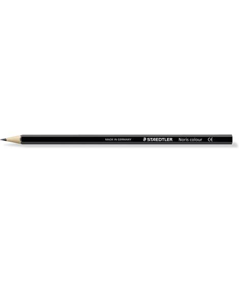 Staedtler Noris Colour 185 Lapiz Hexagonal de Color - Resistencia a la Rotura - Material Wopex - Color Negro