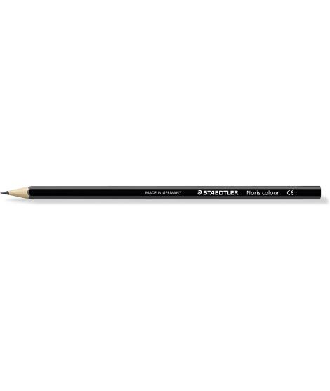 Staedtler Noris Colour 185 Lapiz Hexagonal de Color - Resistencia a la Rotura - Material Wopex - Color Negro