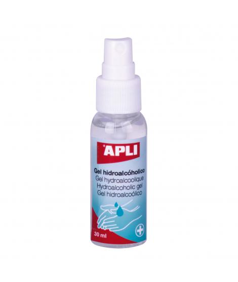 Apli Gel Hidroalcoholico Desinfectante - 30ml - 70% Etanol - sin Aclarado - Normativa Antivirica - Pulverizador