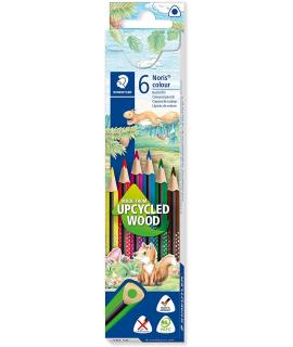 Staedtler Noris Colour 187 Pack de 6 Lapices Triangulares de Colores - Resistencia a la Rotura - Colores Surtidos