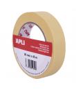 Apli Cinta Pintor 25mm x 45m - Facil de Cortar y Aplicar - Adhesion Fuerte y Duradera - Resistente a la Humedad y a la Abrasion 