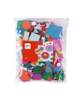 Apli Kids Bolsa de 500 Formas de Goma EVA - Formas, Tamaños y Colores Surtidos