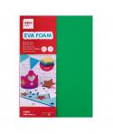 Apli Goma Eva Multicolor A4, 5mm - 4 Hojas Gruesas - Rojo, Amarillo, Verde y Azul