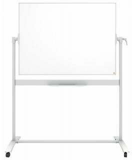 Nobo Pizarra Blanca Movil de Esmalte Classic - 1200 × 900mm - Diseño Puntero - Color Blanco