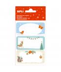 Apli Pack de 27 Etiquetas Adhesivas Navideñas para Regalos - Diseños Surtidos - Espacio para Escribir