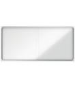 Nobo Vitrina Interior para 27 Hojas A4 con Superficie Magnetica y Puerta Deslizante - 997x2072x54mm - Marco de Aluminio - Puerta
