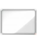 Nobo Vitrina Exteriores 8 Hojas A4 Superficie Blanca Magnetica - 692x972x45mm - Puerta Seguridad Cerradura Marco Aluminio - Resi