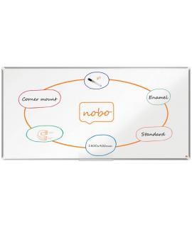Nobo Premium Plus Pizarra Magnetica de Acero Vitrificado 1800x900mm - Montaje en Esquina - Superficie de Borrado Superior -