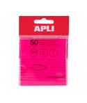 Apli Notas Adhesivas Transparentes Bloc 50 Hojas 75x75mm - Para Anotar sin Perder la Visibilidad del Texto o la Imagen - Resiste