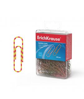 Erichkrause Clips con Recubrimiento de Plastico Zebra - Alambre de Acero de Alta Calidad - Resistente a La Corrosion - Color Neg