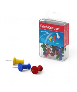 Erichkrause Tachuelas de Colores - Alambre de Acero de Alta Calidad - Resistente a La Corrosion - Papel sin Manchas - Color Vari