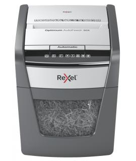 Rexel Optimum AutoFeed 50X Destructora Automatica de Corte en Particulas- 20L - Alimentacion Automatica 50 hojas - Ranura