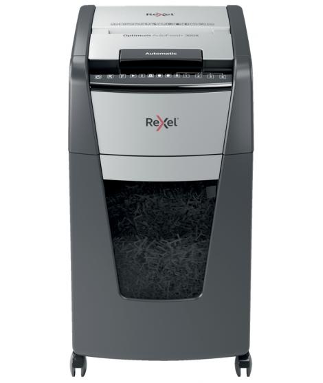 Rexel Optimum AutoFeed 300X Destructora Automatica de Corte en Particulas - 34L - Alimentacion Automatica 300 hojas - Ranura Man